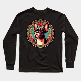 Frenchie Lover Gift - French Bulldog Art Long Sleeve T-Shirt